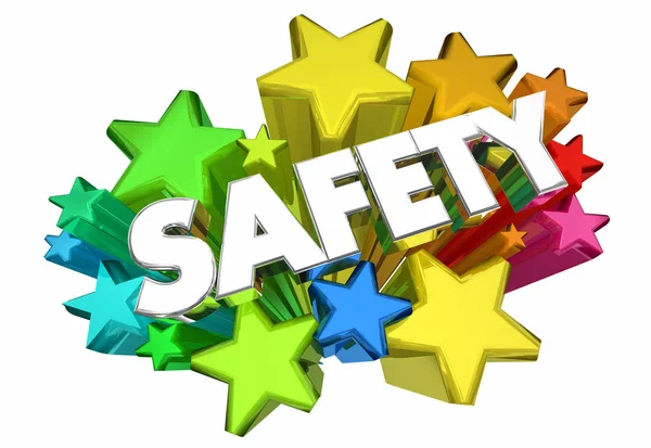 Safety Stars Security Caution Rules Animation — Stock Photo, Image