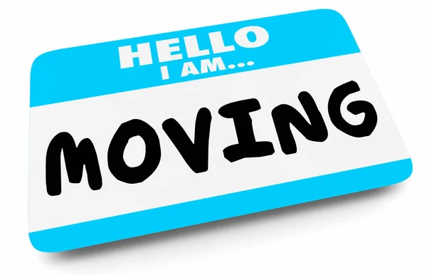 Hello Moving Movement Name — стоковое фото