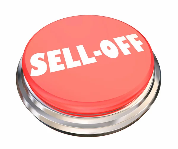 Sell Stock Market Selling Shares Panic Button Illustration — Stock Photo, Image