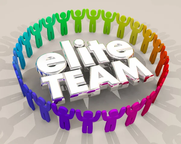 Elite Team Best Workers Players Performers People Illustration — Stock Photo, Image