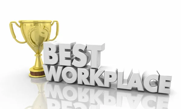 Best Workplace Top Employer Job Trophy Illustration — Stock Photo, Image