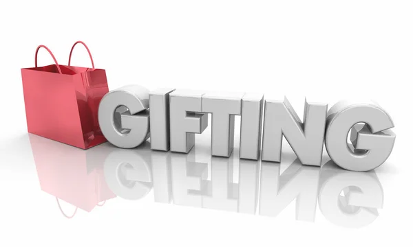 Gifting Shopping Bag Buy Presents Illustration — Stock Photo, Image