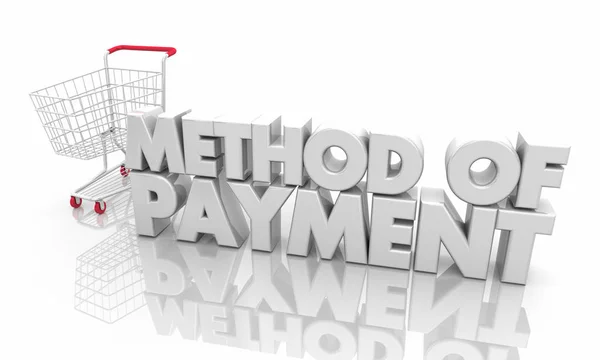 Method Payment Shopping Cart Buy Online Illustration — Stock Photo, Image