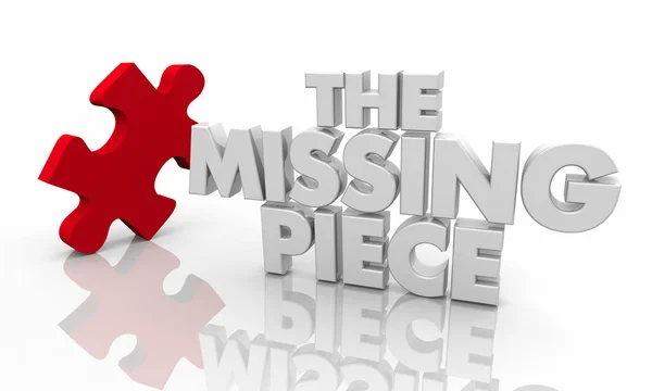 Missing Puzzle Piece Final Solution Illustration — Stock Photo, Image