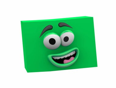 Colorado devlet harita komik karikatür yüz 3d çizim