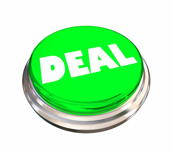 Deal Good Buy Bargain Button Word Illustration — Stock Photo, Image