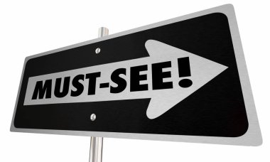 Görülmesi gereken sıcak özelliği tek yön yol 3d illüstrasyon işareti