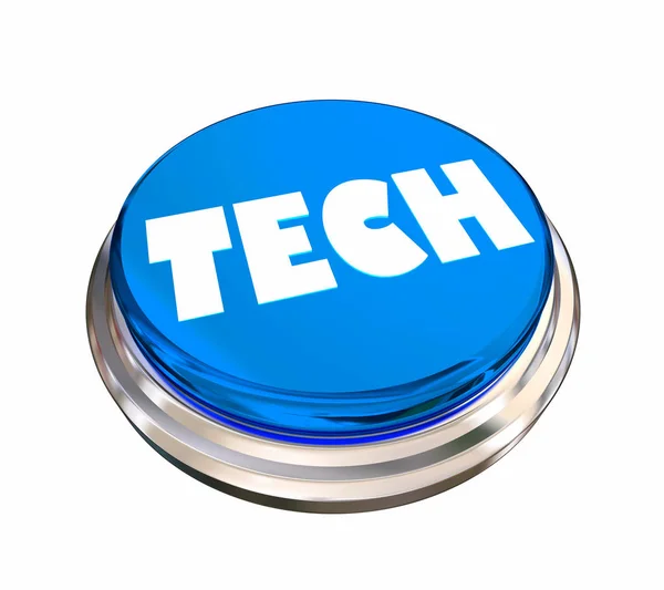 Technologie Innovation Moderne Invention Bouton Rond Word Illustration — Photo