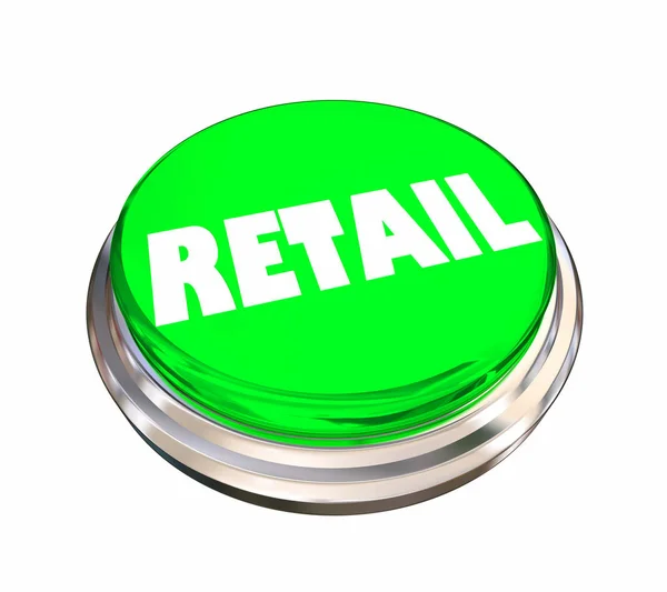 Retail Selling Store Marketing Button Word Illustration — Stok fotoğraf