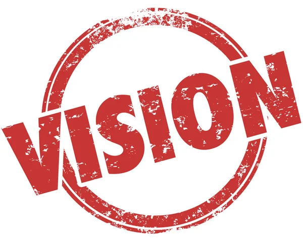 Vision Sight Look Ahead Stamp Word Illustration — Stock Photo, Image