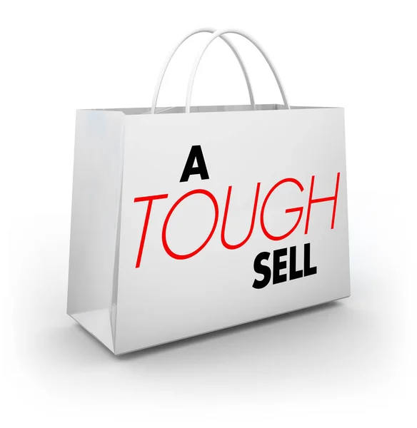 Obtížné Saleshopping Pytel Ilustrace Těžké Prodat — Stock fotografie