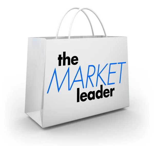 Market Leader Top Performing Business Shopping Bag Illustration — Stock Photo, Image