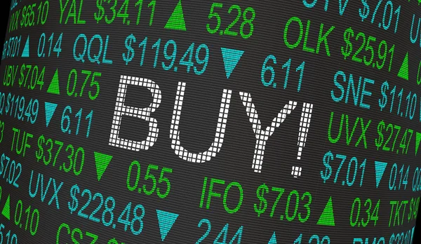 Buy Order Stock Market Ticker 3d Illustration