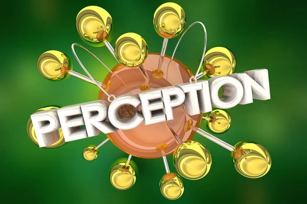 Perception Comprendre Observation Illustration 3D — Photo