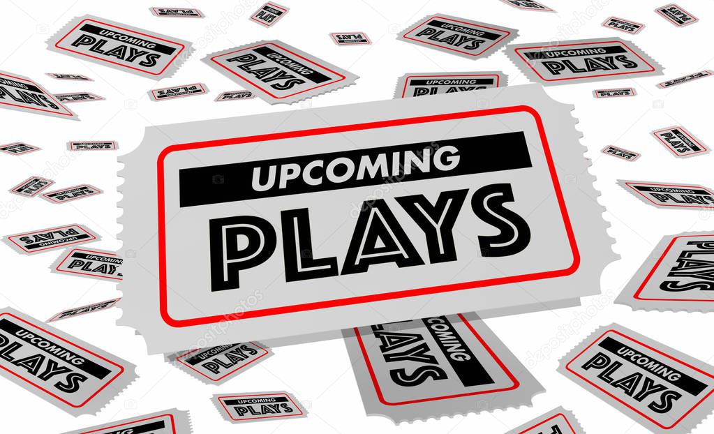 Upcoming Plays Theatre Performances Showtimes Tickets 3d Illustration