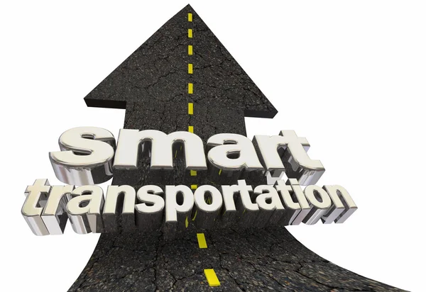 Smart transport Road pil upp rörlighet 3D illustration — Stockfoto