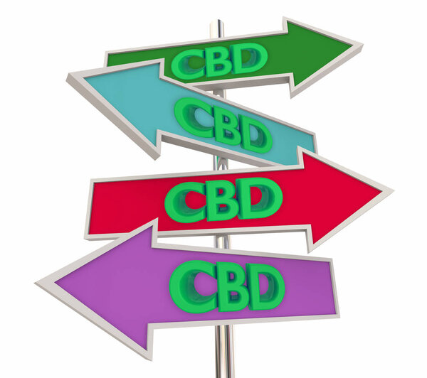 CBD Cannabidiol Марихуана стрела конопли признаки направления 3d III III
