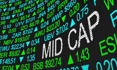 Mid Cap Borsa Sınıfı Yatırım Şirketleri 3d İllüstrasyon