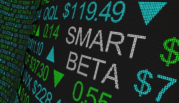 Smart Beta lager marknadsföring investeringsstrategi 3D illustration — Stockfoto