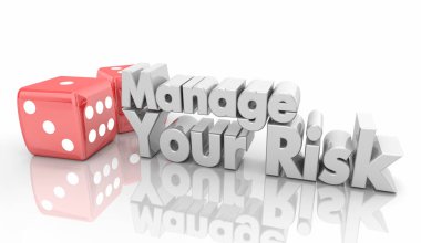 Risk Zarlarınızı YönetIn Tehlikeyi Azaltın 3d İllüstrasyon