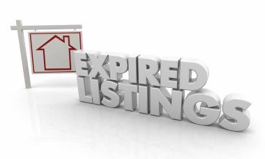 Süresi Dolmuş Listelemeler Satış İşareti 3d İllüstrasyon için Home House Sona Erdi