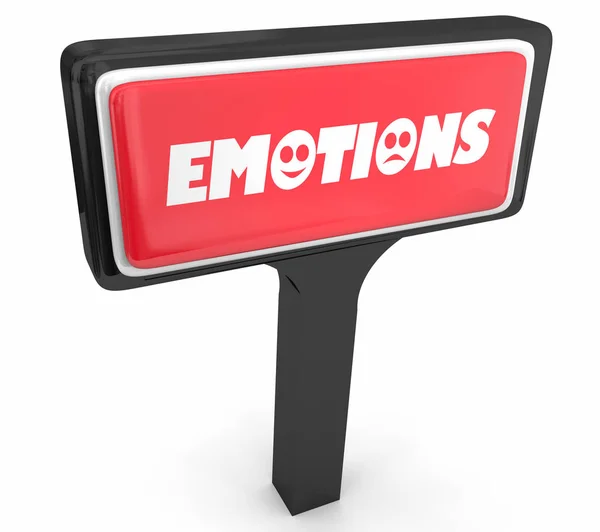 Emotions Sign Store Réunion Groupe de soutien Illustration 3d — Photo