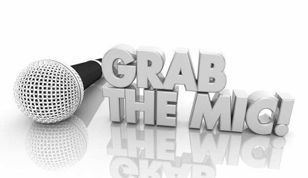 Возьмите микрофон, возьмите под контроль слова 3d
