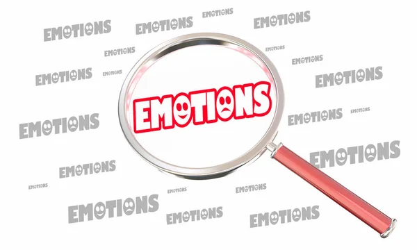 Эмоции Чувства привлекают людей магнитом 3d Иллюстрация — стоковое фото