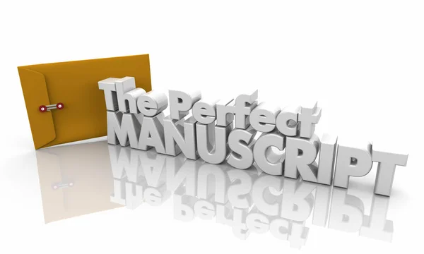 The Perfect Manuscript Submission Envelope Documents 3d Illustration — Stock Photo, Image