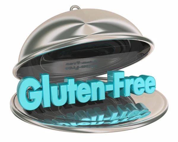 Gluten vrije dieetvoeding menu opties schotel 3D illustratie — Stockfoto