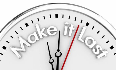 Make It Last Longer Longömür Savor Saat Saati 3d İllüstrasyon