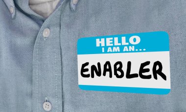 Enabler Adı Etiketi Yapma Davranışı Olası 3d İllüstrasyon