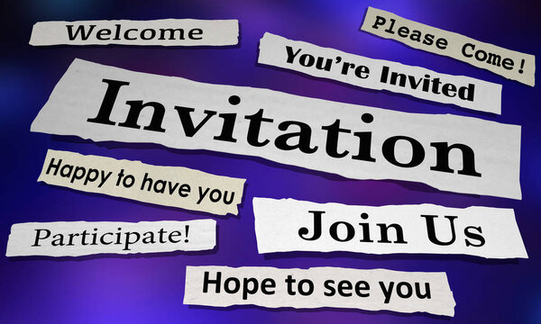 Заголовки пригласительных газет
