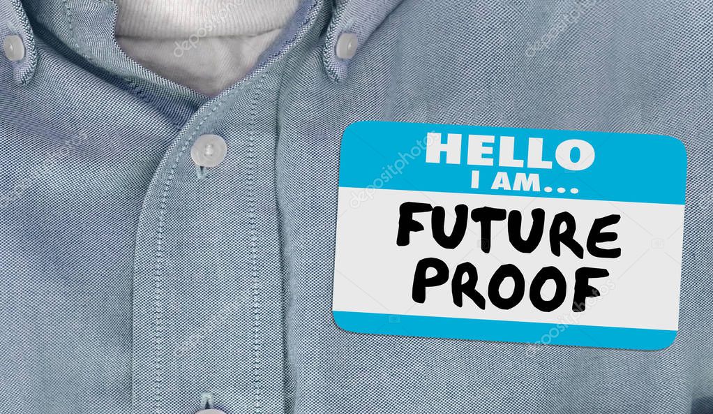 Future Proof Nametag Ready for Change Innovation 3d Animation