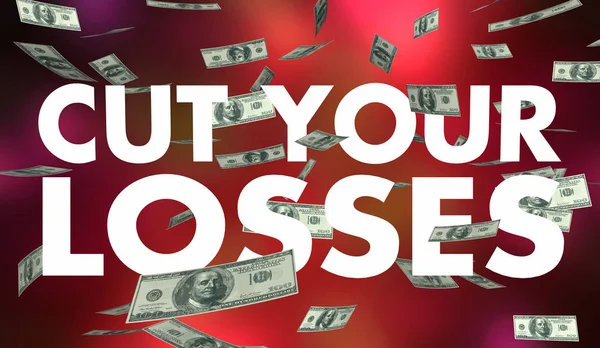 Reduzieren Sie Ihre Verluste verringern Verschwendung Geld 3d Illustration — Stockfoto