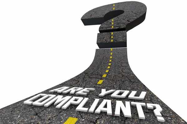 You Compliant Road Question Mark Laws Rules Regulations Illustration — Stock Photo, Image
