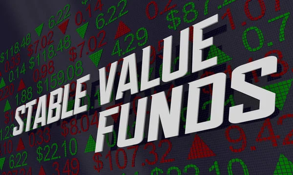 Fondos Valor Estable Bonos Cartera Bajo Riesgo Estabilidad Del Mercado —  Fotos de Stock