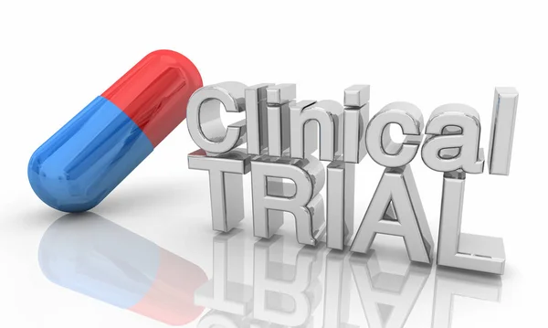 Clinical Trial New Vaccine Testing Medicine Drug Illustration — Stock Photo, Image