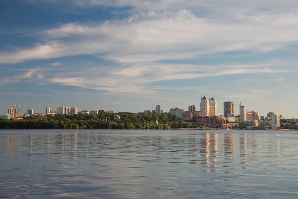 Dnepropetrovsk Bela Paisagem Cidade Rio Dnepr — Fotografia de Stock