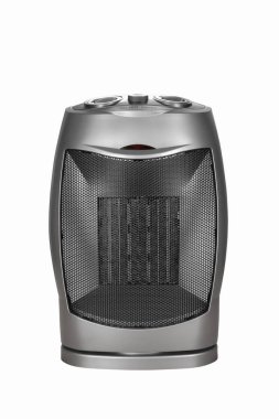 Electric air heater with fan on a white background clipart