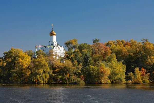 Templo São Nicolau Ilha Monástica Dnepropetrovsk Ucrânia — Fotografia de Stock