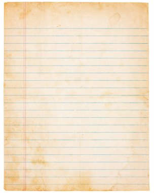 Aging Vintage Lined Paper clipart