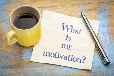 Benim motivasyon soru - el yazısı ile espresso kahve peçeteye nedir