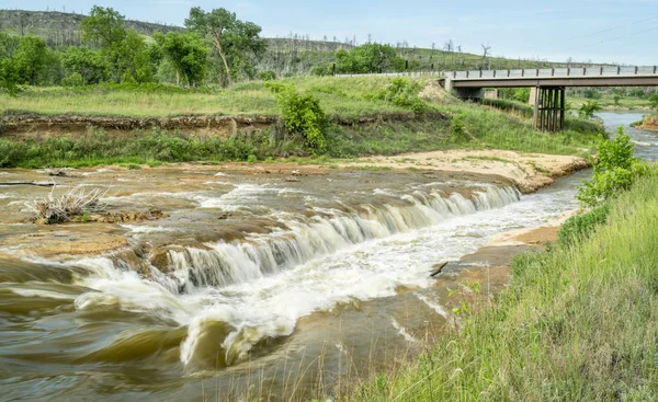 Norden Zjeżdżalnia Niobrara River Stanie Nebraska Wiosenny Krajobraz Patrząc Downriver — Zdjęcie stockowe