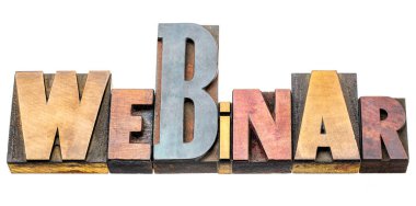 Webinar - vintage Tipo ağaç türü, izole sözcük soyut fontları karışık