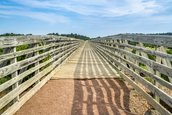 Sentier Récréatif Polyvalent Cowboy Trail Dans Nord Nebraska Chevalet Sur — Photo