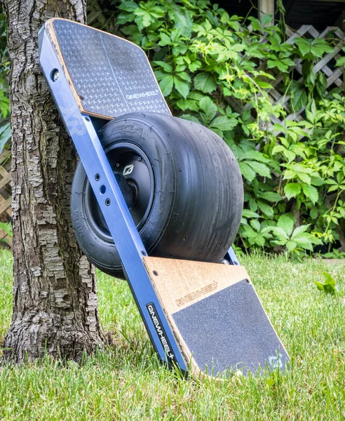 Fort Collins Eua Junho 2018 Onewheel Skate Elétrico Auto Equilibrado — Fotografia de Stock