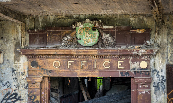 Louis Usa July 2018 Abandoned Cotton Belt Route Freight Depot — Stock Photo, Image