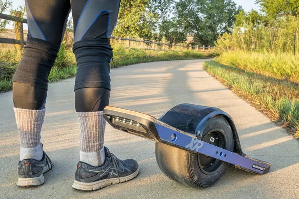 Windsor Usa August 2018 Einweel Elektro Skateboard Fahren Auf Dem — Stockfoto