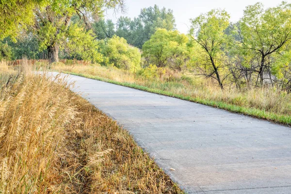 Léto Stezce Poudre Řeky Severní Colorado Poblíž Windsor Více Než — Stock fotografie